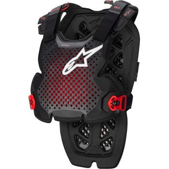 Alpinestars A - 1 Pro Chest Guard – Anthracite/Black/Red – M/L or XL/2XL - Dune Goons