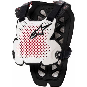 Alpinestars A - 1 Pro Chest Guard – White/Black/Red – M/L & XL/2XL - Dune Goons