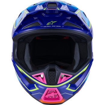 Alpinestars SM7 Cast Helmet – Blue/Pink/Yellow Fluo XS–XXL - Dune Goons