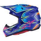 Alpinestars SM7 Cast Helmet – Blue/Pink/Yellow Fluo XS–XXL - Dune Goons