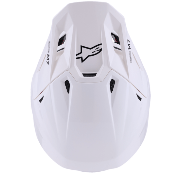 Alpinestars SM7 Helmet – Solid Gloss White Off - Road MX XS - 2XL - Dune Goons