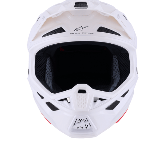 Alpinestars SM7 Helmet – Solid Gloss White Off - Road MX XS - 2XL - Dune Goons
