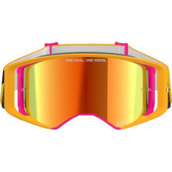 Alpinestars Supertech Goggles Fluo Yellow Red Mirror | Corp ABS Vision - Dune Goons
