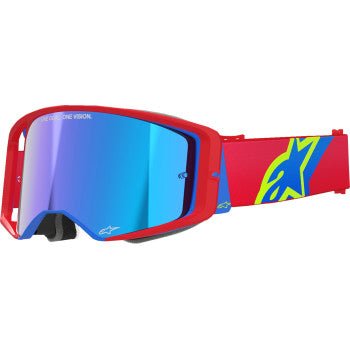 Alpinestars Supertech Goggles Red/Blue Blue Mirror | Corp ABS Vision - Dune Goons