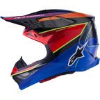 Alpinestars Supertech M10 Era MIPS Helmet – Blue/Red/Yellow Fluo XS–XXL - Dune Goons