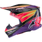 Alpinestars Supertech M10 Era MIPS Helmet – Pink/Violet/Yellow Fluo XS–XXL - Dune Goons