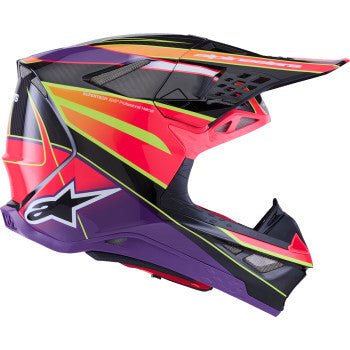Alpinestars Supertech M10 Era MIPS Helmet – Pink/Violet/Yellow Fluo XS–XXL - Dune Goons