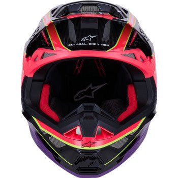 Alpinestars Supertech M10 Era MIPS Helmet – Pink/Violet/Yellow Fluo XS–XXL - Dune Goons