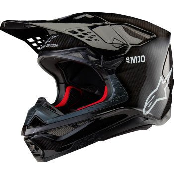 ALPINESTARS Supertech M10 Solid MIPS® Helmet Gloss Black Carbon - Dune Goons