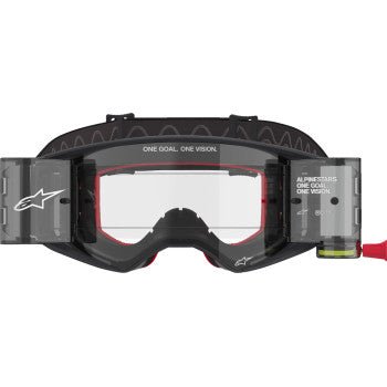 Alpinestars Supertech Roll - Off Goggles Black Gray Clear Lens - Dune Goons