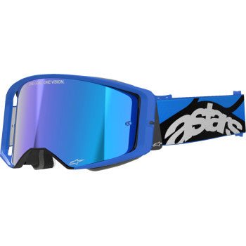 Alpinestars Supertech Stream Goggles Blue Mirror | ABS Vision - Dune Goons