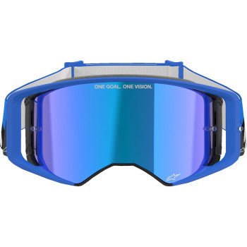 Alpinestars Supertech Stream Goggles Blue Mirror | ABS Vision - Dune Goons