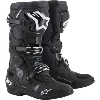 Alpinestars Tech 10 Boots – Black | Pro - Level Motocross Footwear - Dune Goons