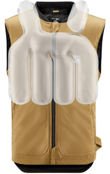Alpinestars Tech - Air® 3 v2 Canvas Airbag Vest – Tan (XS–2XL) - Dune Goons
