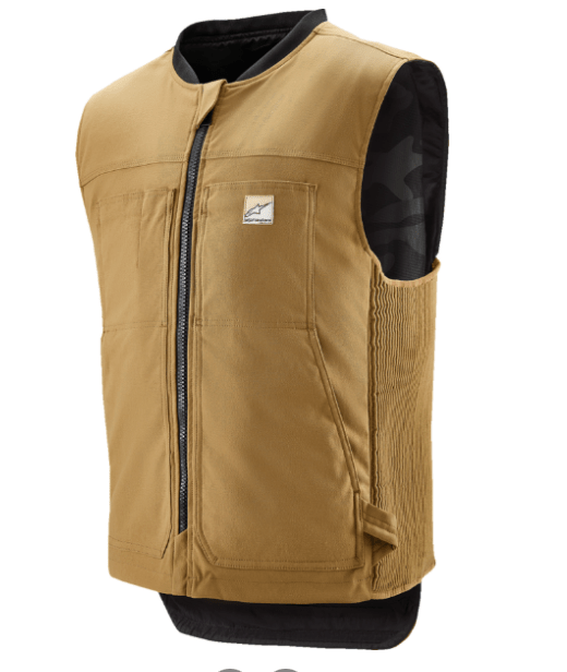 Alpinestars Tech - Air® 3 v2 Canvas Airbag Vest – Tan (XS–2XL) - Dune Goons