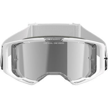 Alpinestars Vision 8 Corp Goggles White Silver Mirror Lens - Dune Goons