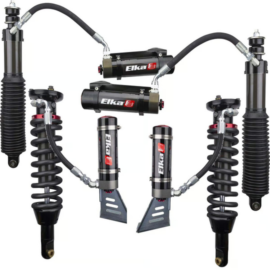 Elka 2.5 DC RESERVOIR FRONT & REAR SHOCKS KIT for TOYOTA TACOMA 4×4, 2005 to 2023 (2 in. to 3 in. lift)