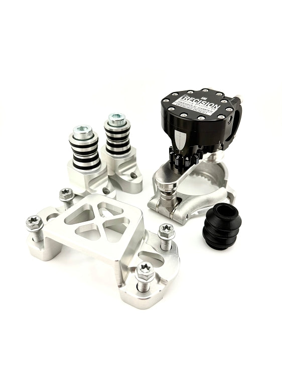 Parabolic ARC Steering Stabilizer w/ Handlebar Clamps 2022.5-2026 KTM Husqvarna Gas Gas