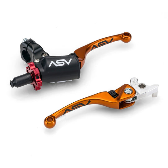 ASV F4 PRO ATV Lever Pair w/ Pro Perch for Yamaha | Brake + Clutch Kit BCF4A106YPX - Dune Goons