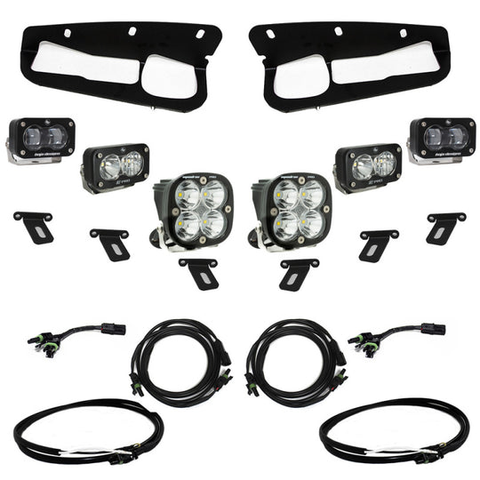 Baja Designs SAE Pro Fog Pocket Kit - 2021-2022 Ford Bronco w/Steel Bumper w/Upfitter