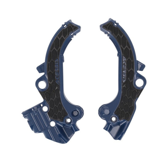 Acerbis X-Grip Frame Guards - 2024 KTM SX65 - Blue/Black