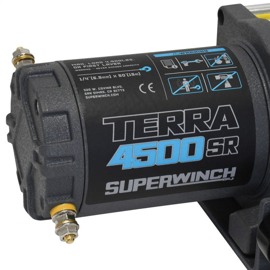 Superwinch Terra 4500SR Winch - 4,500 lb - Gray Wrinkle