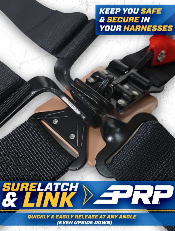 PRP Seats PRP 4.2 Harness with Latch/Link Lap Belt- Silver