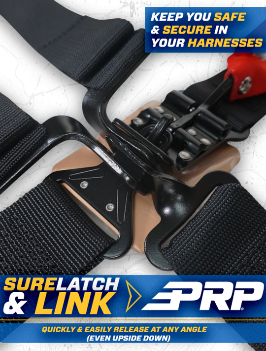 PRP Seats PRP 4.2 Harness with Latch/Link Lap Belt- Silver