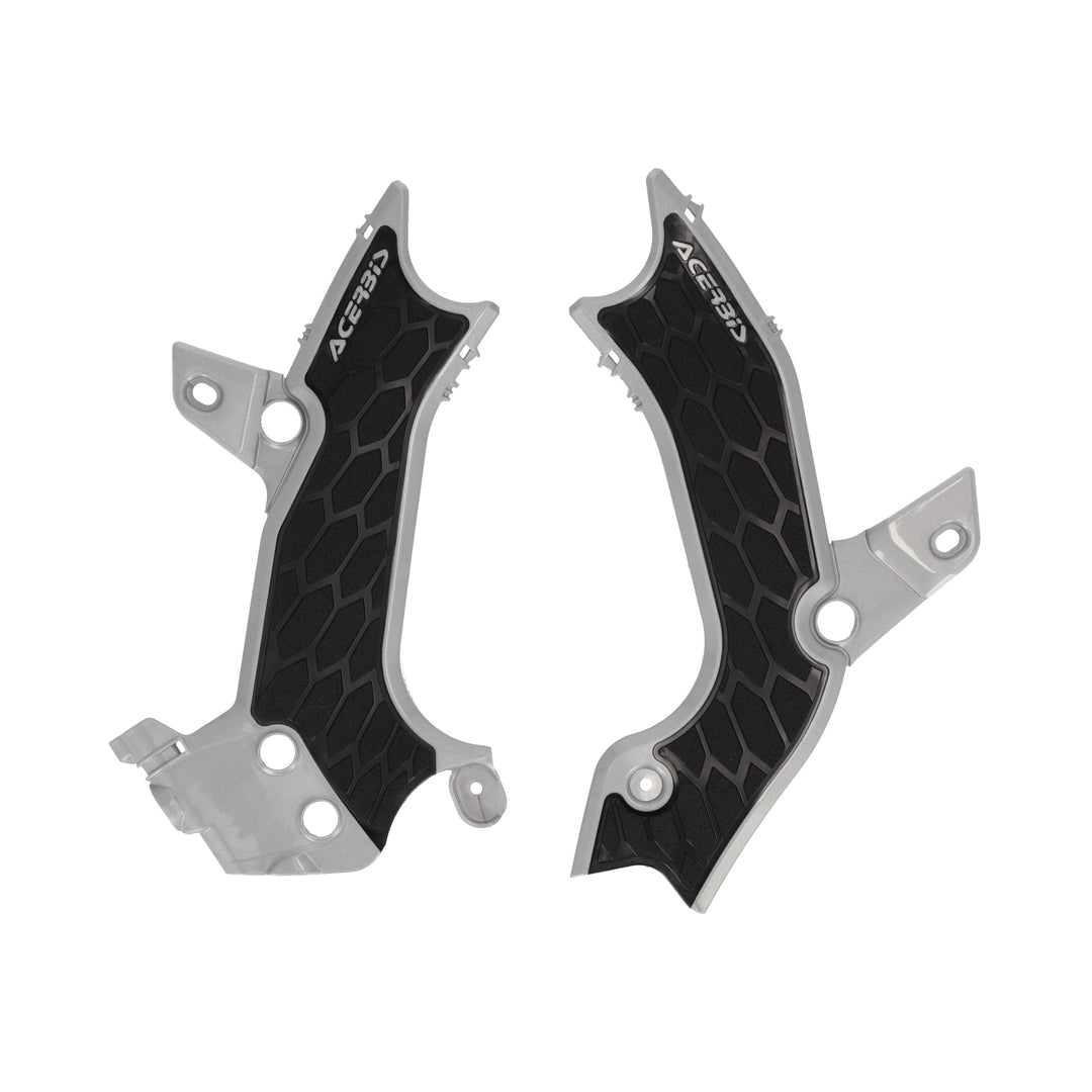 Acerbis X-Grip Frame Guard Silver and Black