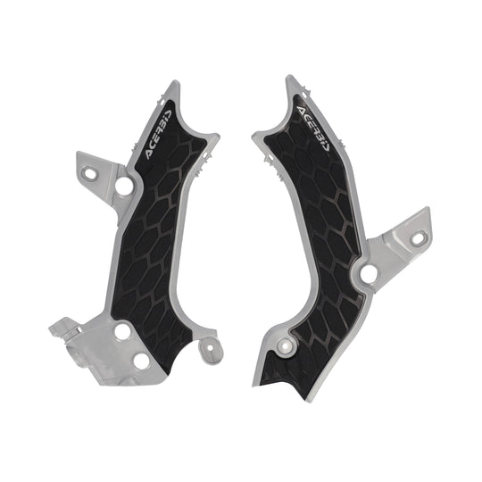 Acerbis X-Grip Frame Guard Silver and Black