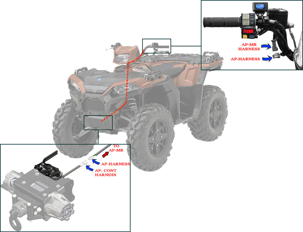 KFI Assault Polaris Kit Harness Assembly - Replacement