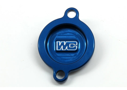 Works Connection Oil Filter Cover Blue