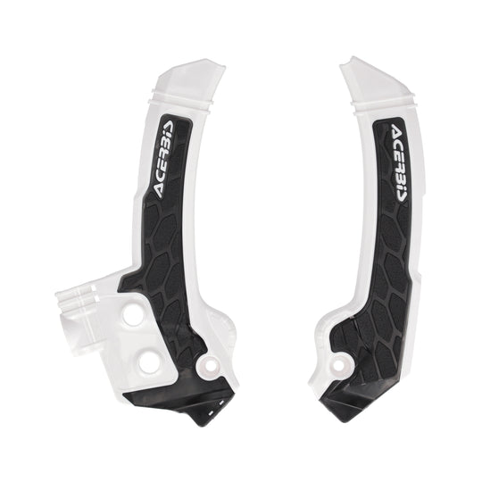 Acerbis X-Grip Frame Guard Guards HUS White and Black (2987271035)