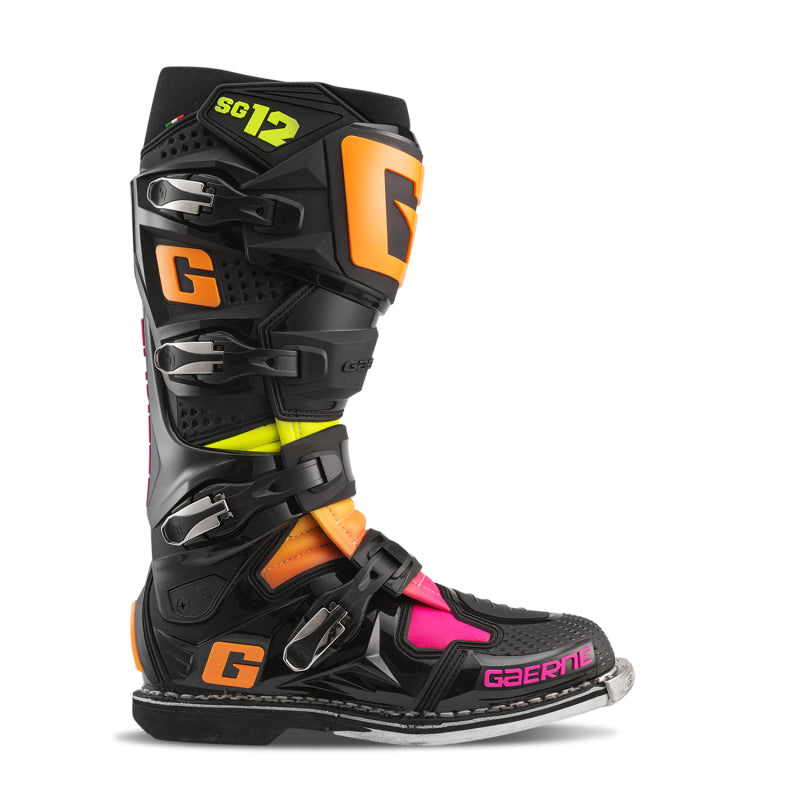 Gaerne SG12 Limited Edition Boot - Black/Orange/Pink - Size 11