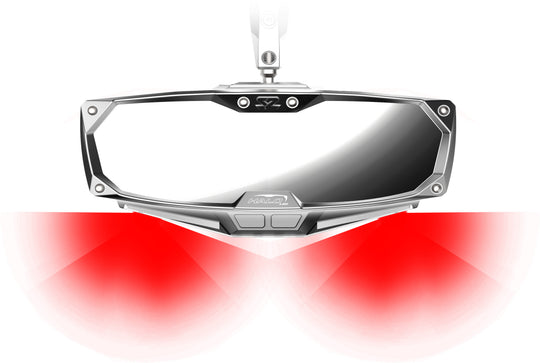 Seizmik Halo-RA LED Rear View Mirror - Cast Aluminum with Lighting