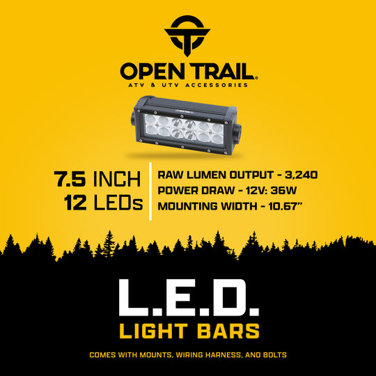 Open Trail Dual Row LED Light Bar - Combo Beam