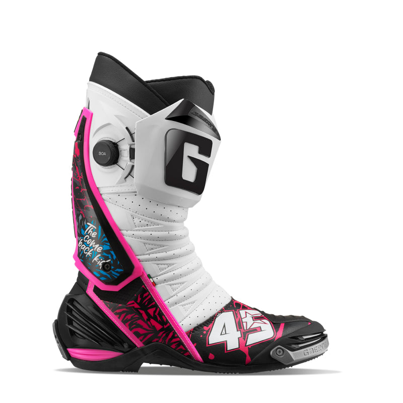 Gaerne GP1 LS Boot - Bold White/Pink - Size 12