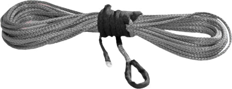 KFI Synthetic Winch Rope Kit - 3/16 in x 50 ft Smoke - 1700 / 2500 / 3000 / 3500 lb Winches