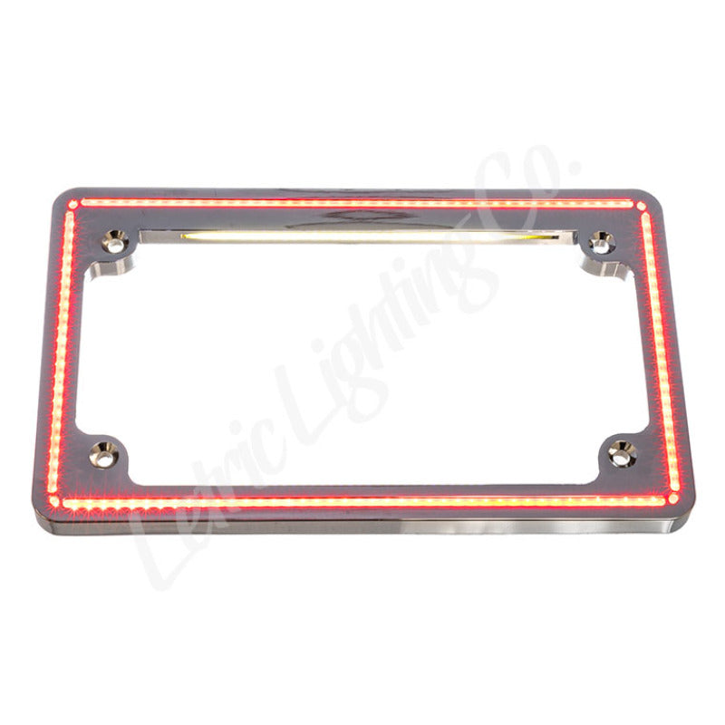 Letric Lighting 18+ HD Softail Perfect Plate Light License Plate Frame Chrome - Harley-Davidson