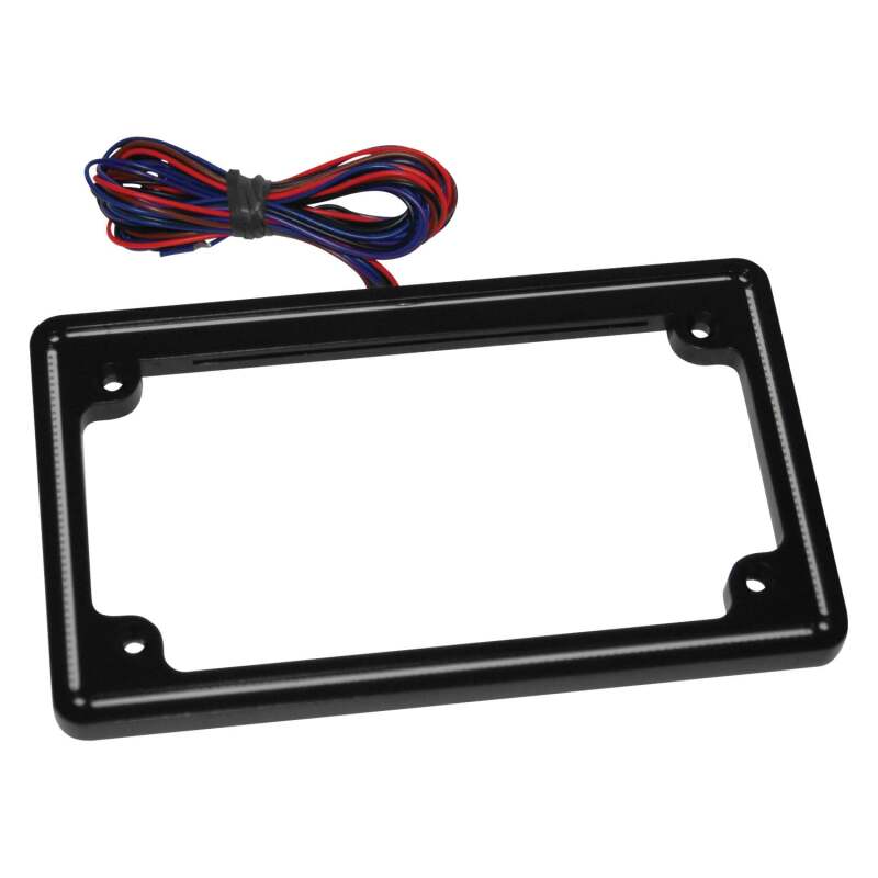 Letric Lighting 14+ HD Sportster Perfect Plate Light License Plate Frame Matte Black - Harley-Davidson