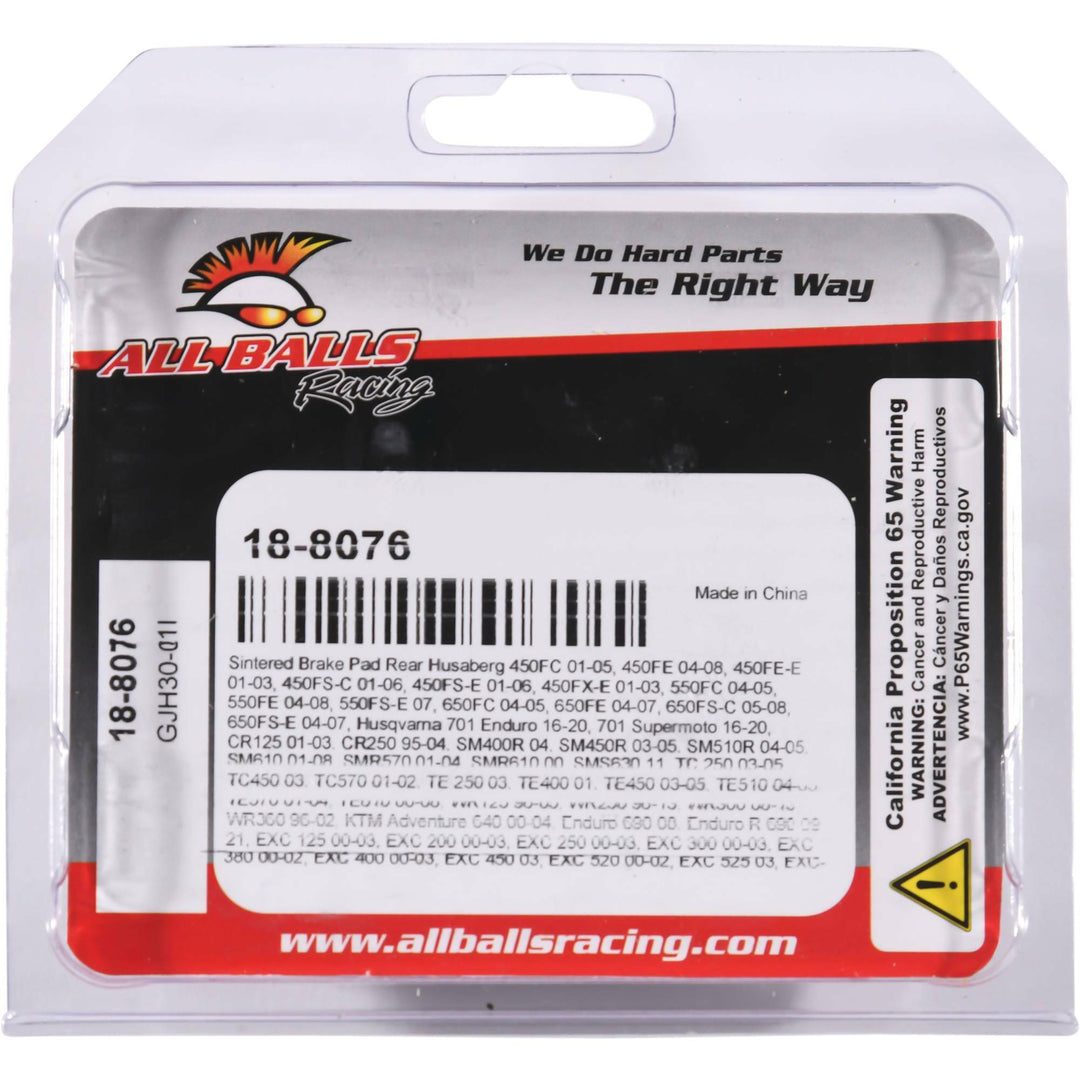 All Balls Sintered Brake Pads 18-8076