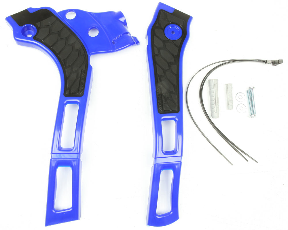 Acerbis X-Grip Frame Guard Blue and Black