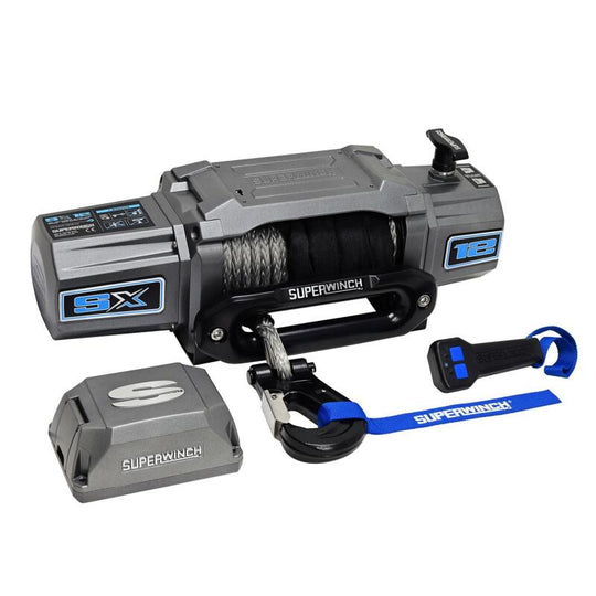 Superwinch SX 12000SR Synthetic Rope Winch - 12,000 lb - Graphite