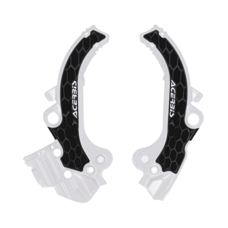 Acerbis X-Grip Frame Guards - 2024 KTM SX65 - White/Black