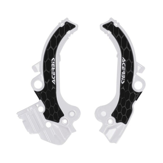 Acerbis X-Grip Frame Guards - 2024 KTM SX65 - White/Black