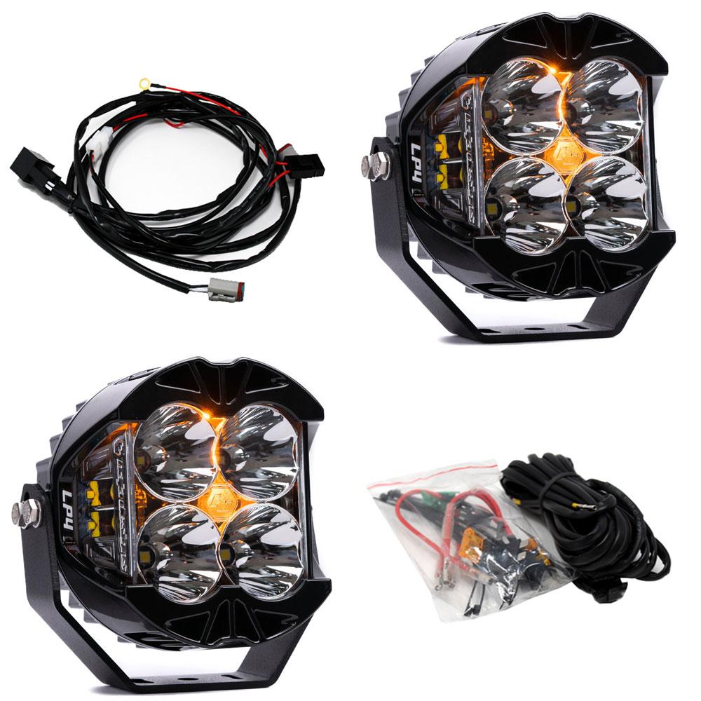 Baja Designs LP4 Pro Light Pod - Driving/Combo Red Backlight (Pair) - Dune Goons