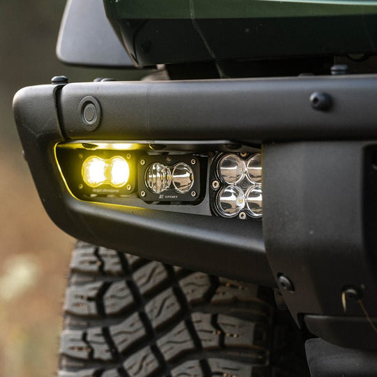 Baja Designs Pro Fog Pocket Kit Amber - Ford Bronco w/Steel Bumper 2021 - 2022 - Dune Goons