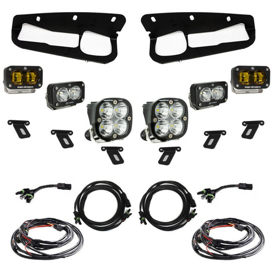 Baja Designs Pro Fog Pocket Kit Amber - Ford Bronco w/Steel Bumper 2021 - 2022 - Dune Goons