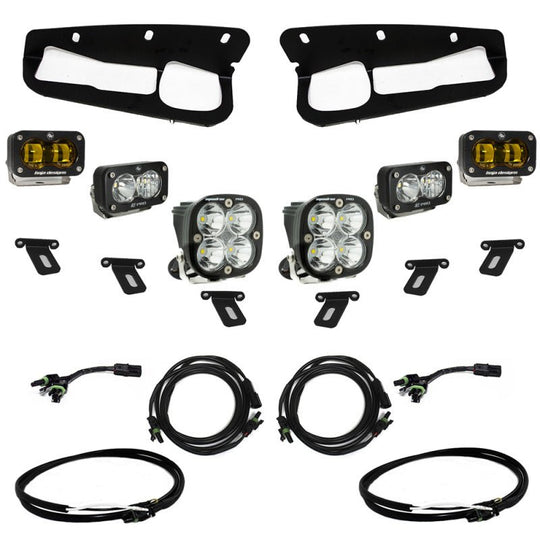 Baja Designs Pro Fog Pocket Kit Amber - Ford Bronco w/Steel Bumper 2021 - 2022 - Dune Goons