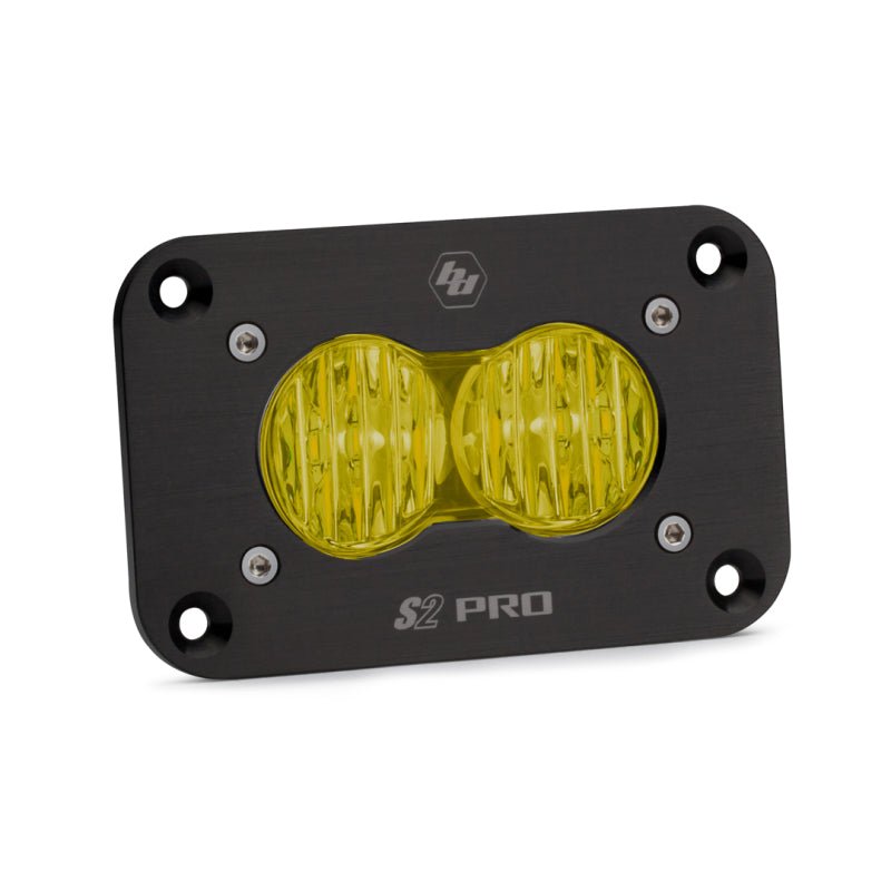 Baja Designs S2 Pro Flush Mount Light Pod - Wide Cornering Amber - Dune Goons